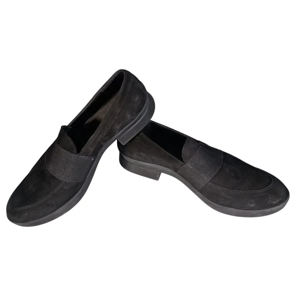 Mephisto Debby  Loafers Women's 8 Black Suede Slip On Comfort Shoes